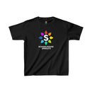 Schoolhouse Sprouts Black Rainbow Logo Kids Tee