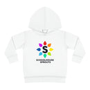 Schoolhouse Sprouts White Rainbow Logo Toddler Pullover Fleece Hoodie