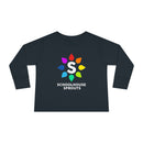 Schoolhouse Sprouts Black Rainbow Logo Toddler Long Sleeve Tee