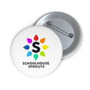 Schoolhouse Sprouts Button Pin