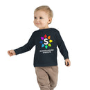 Schoolhouse Sprouts Black Rainbow Logo Toddler Long Sleeve Tee