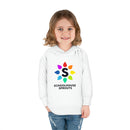 Schoolhouse Sprouts White Rainbow Logo Toddler Pullover Fleece Hoodie