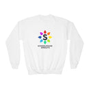 Schoolhouse Sprouts White Rainbow Logo Kids Sweatshirt