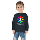 Schoolhouse Sprouts Black Rainbow Logo Toddler Long Sleeve Tee